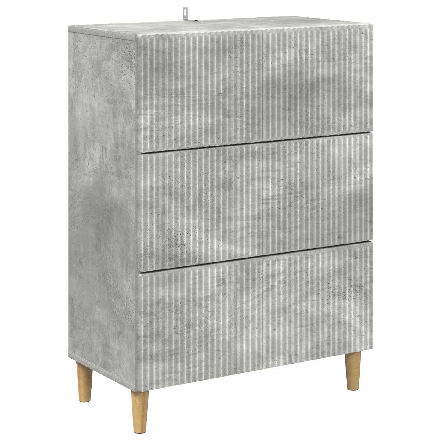 Skuffeskap Betonggrå 66 x 34,5 x 90 cm Konstruert tre
