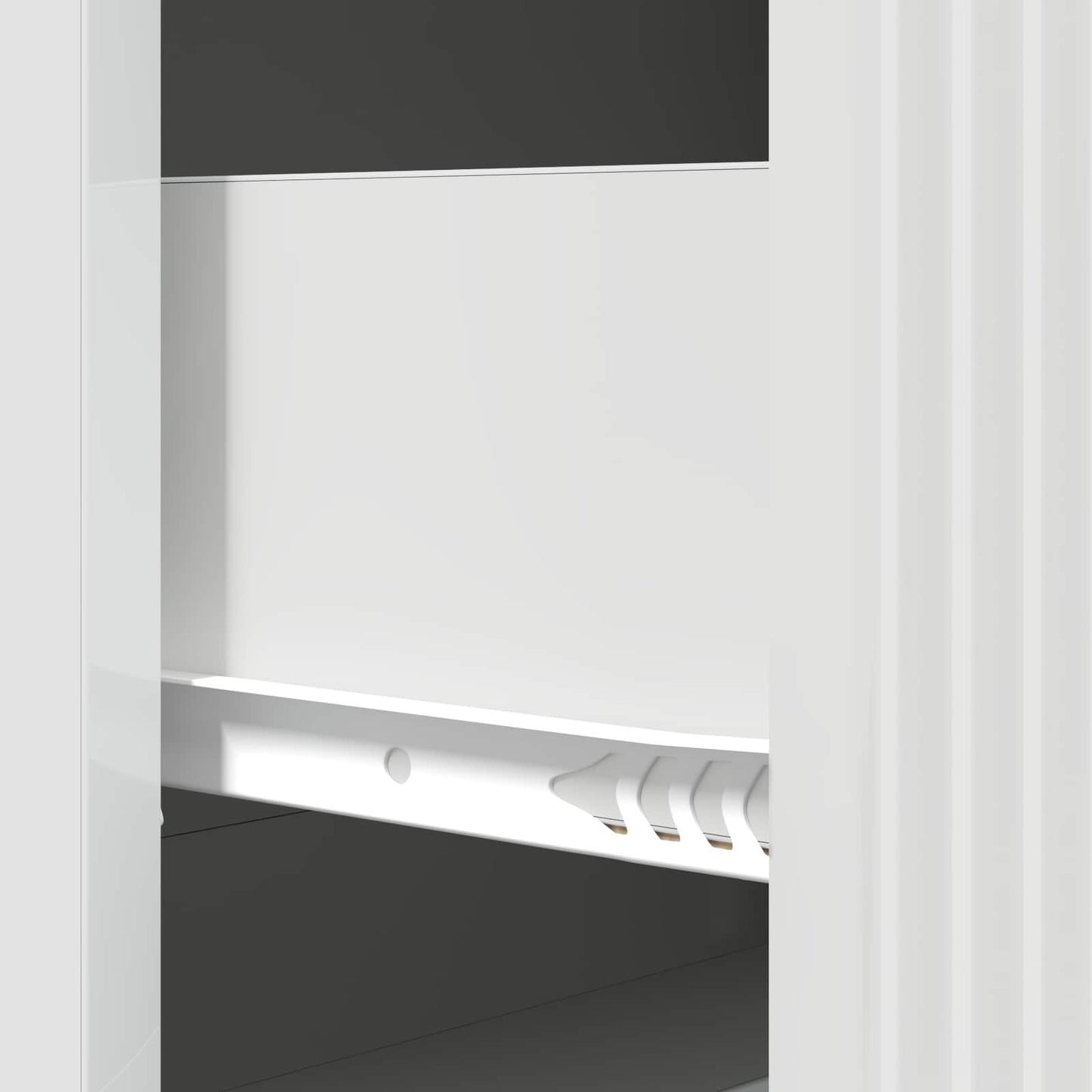 Skuffeskap Høgglans hvit 66 x 34,5 x 90 cm Konstruert tre
