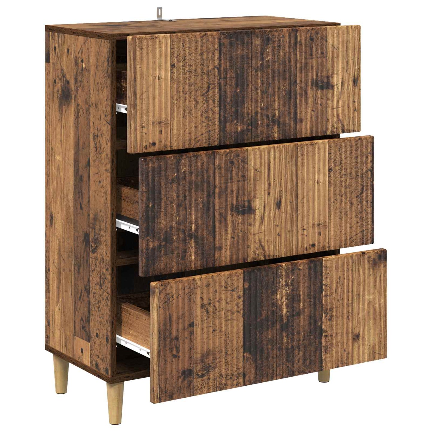 Skuffeskap Gammelt tre 66 x 34,5 x 90 cm Konstruert tre