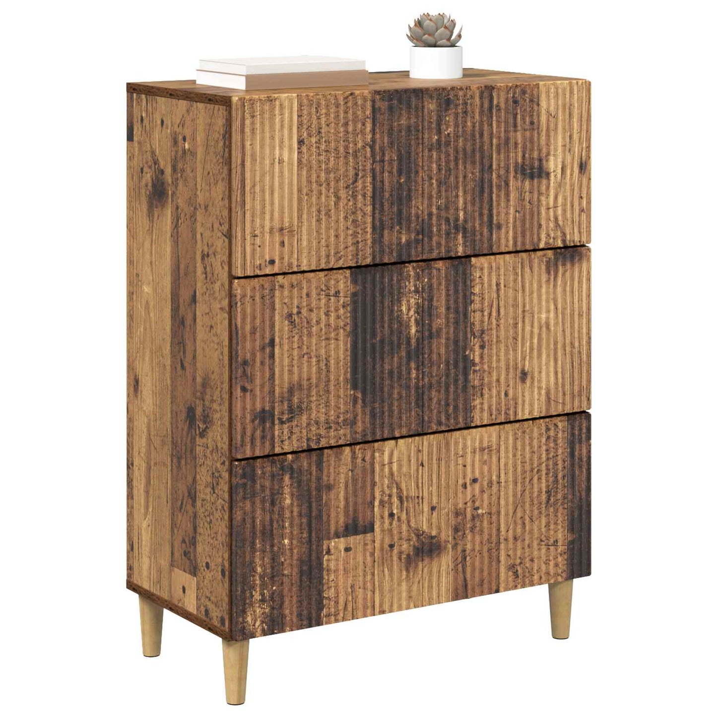 Skuffeskap Gammelt tre 66 x 34,5 x 90 cm Konstruert tre