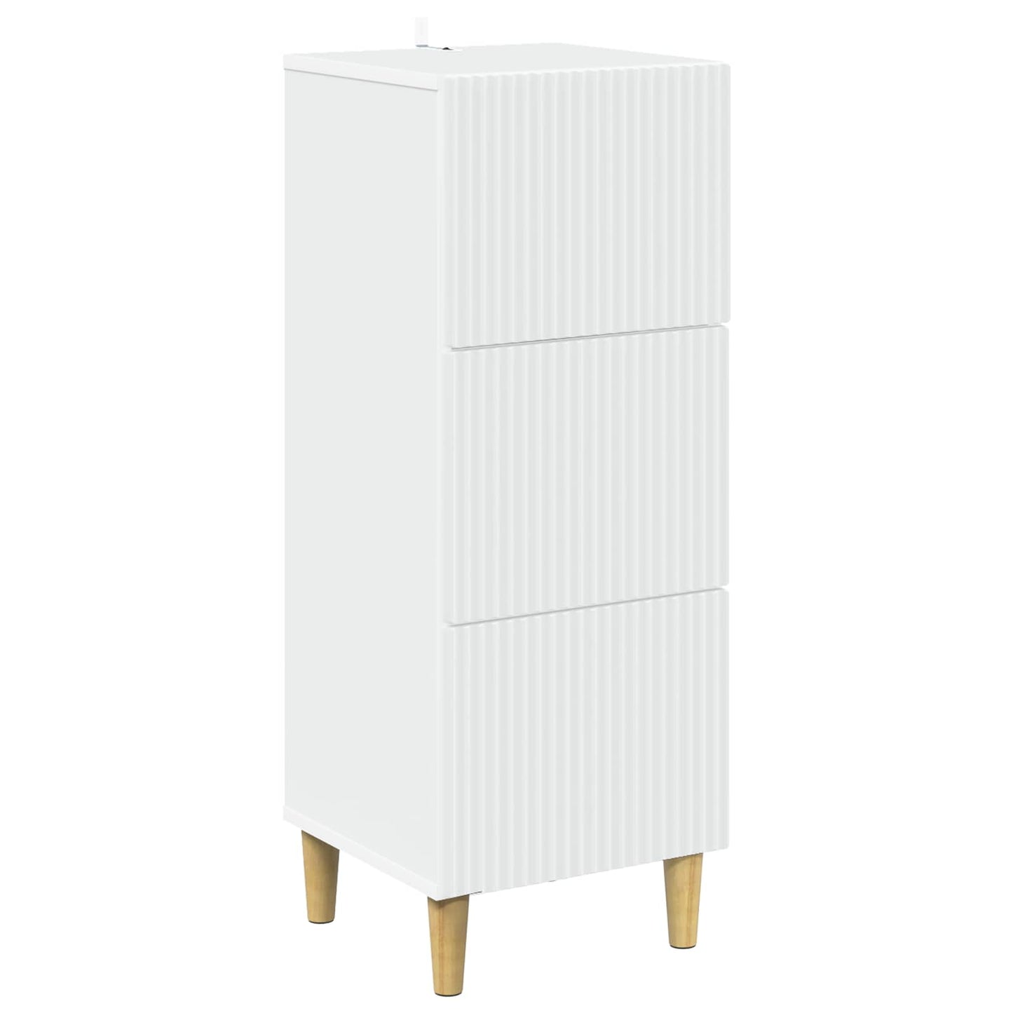 Skuffeskap Hvit 33 x 34,5 x 90 cm Konstruert tre