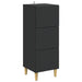 Skuffeskap Svart 33 x 34,5 x 90 cm Konstruert tre