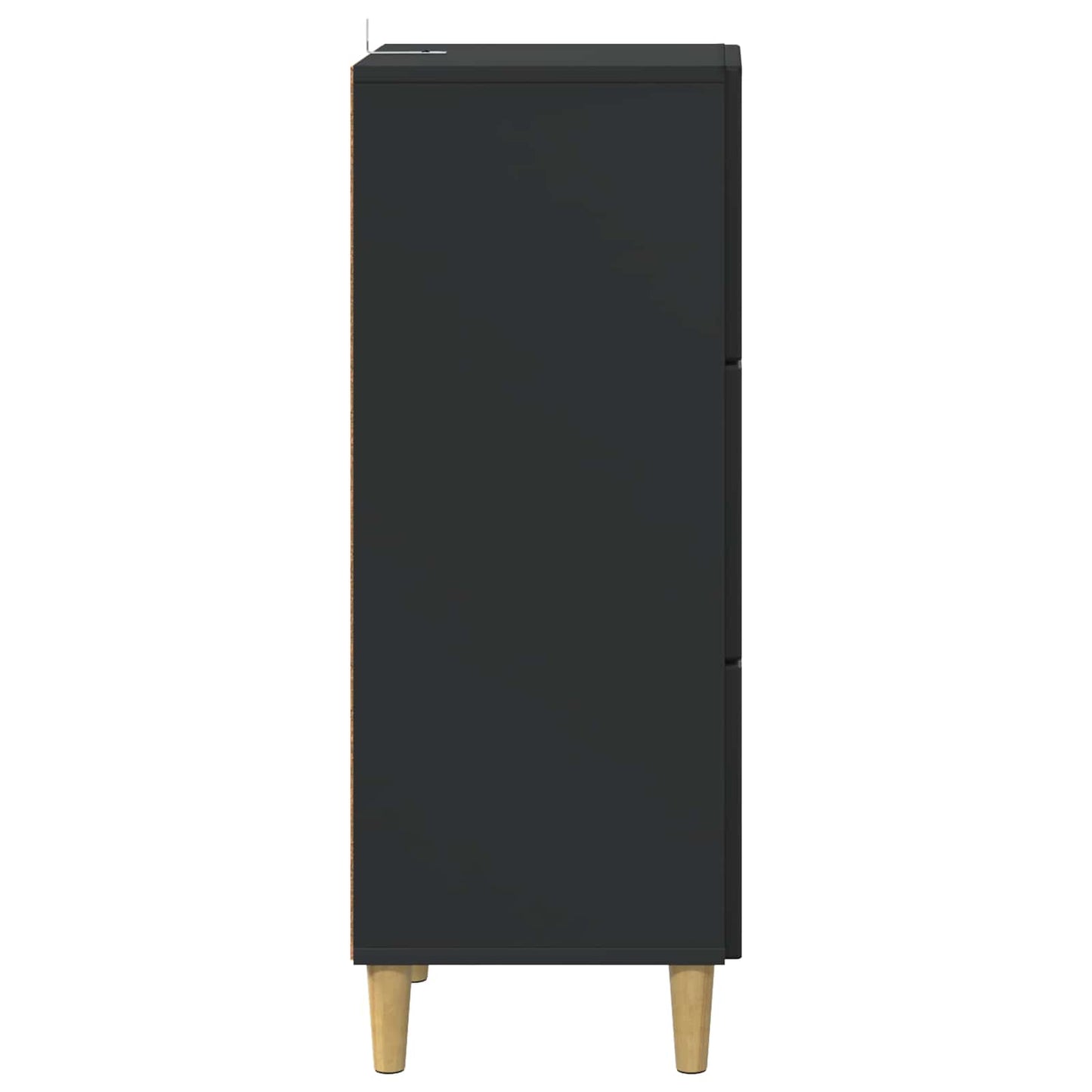 Skuffeskap Svart 33 x 34,5 x 90 cm Konstruert tre