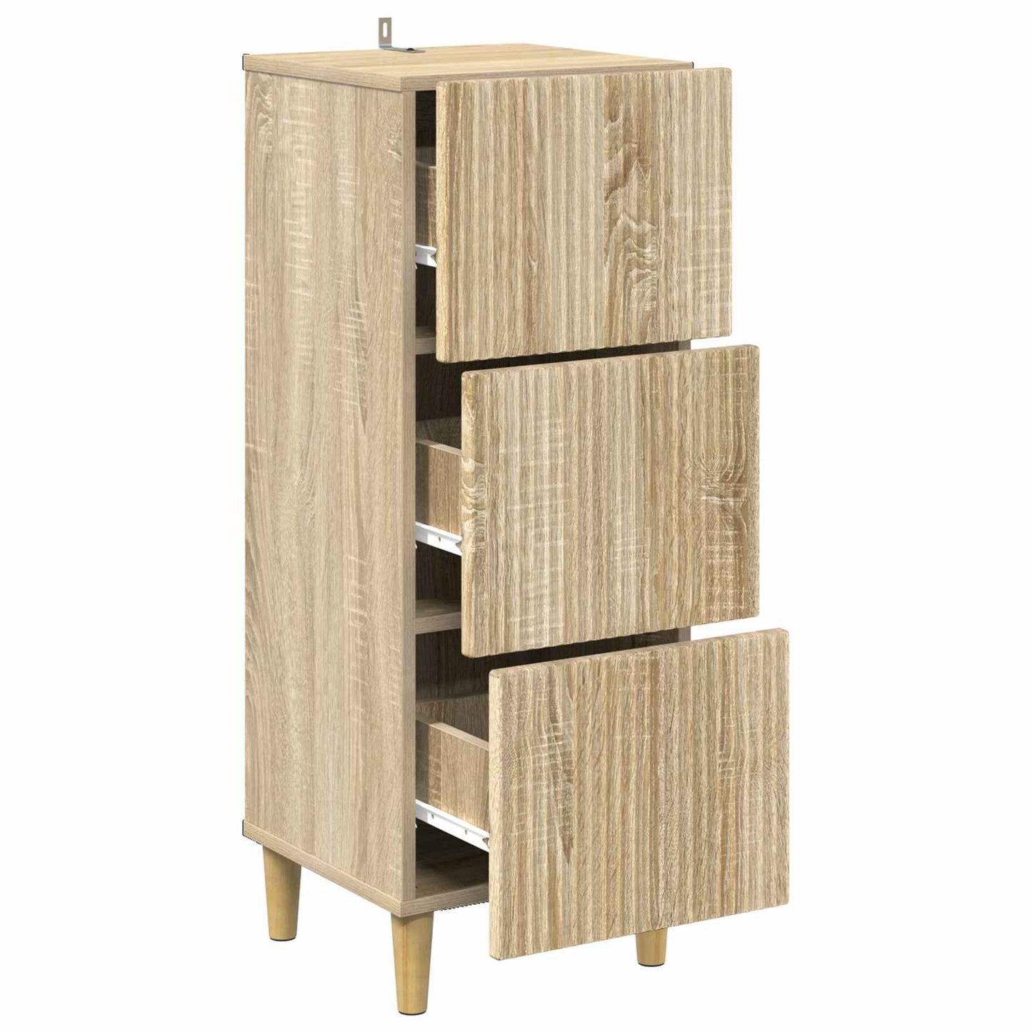 Skuffeskap Sonoma eik 33 x 34,5 x 90 cm Konstruert tre