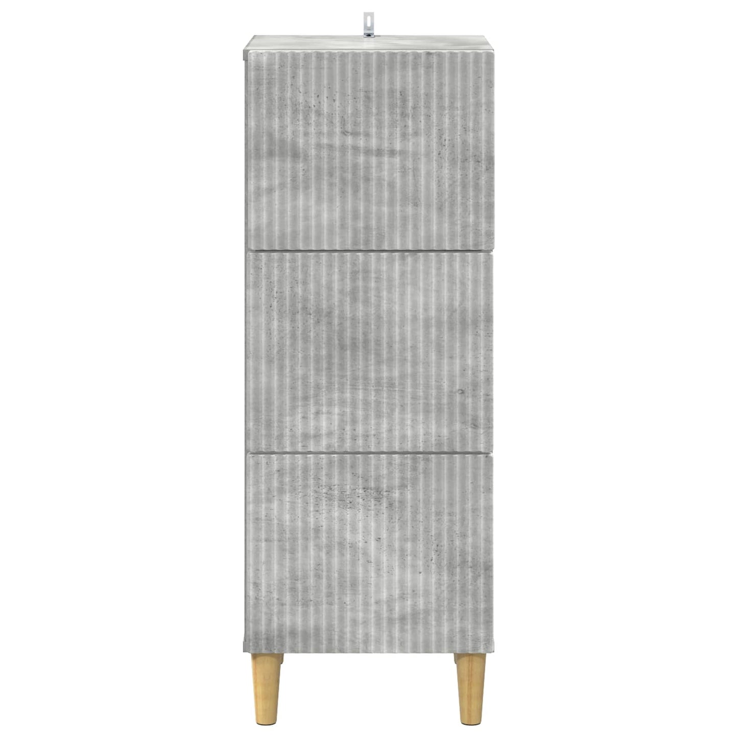 Skuffeskap Betonggrå 33 x 34,5 x 90 cm Konstruert tre