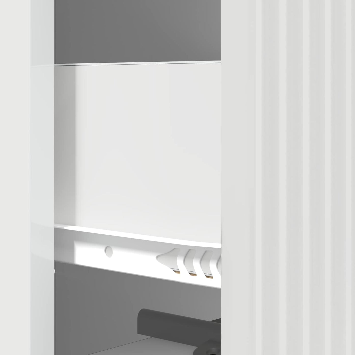 Skuffeskap Høgglans hvit 33 x 34,5 x 90 cm Konstruert tre