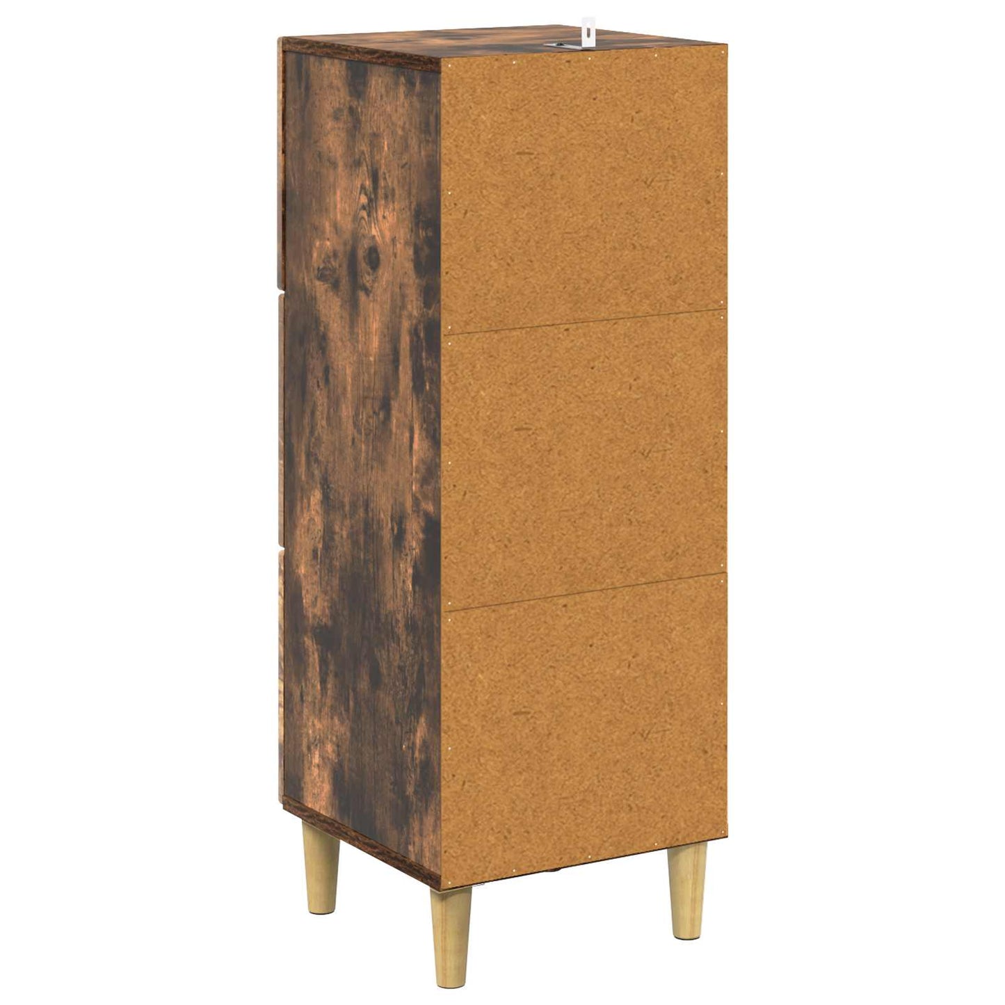 Skuffeskap Røkt Eik 33 x 34,5 x 90 cm Konstruert tre