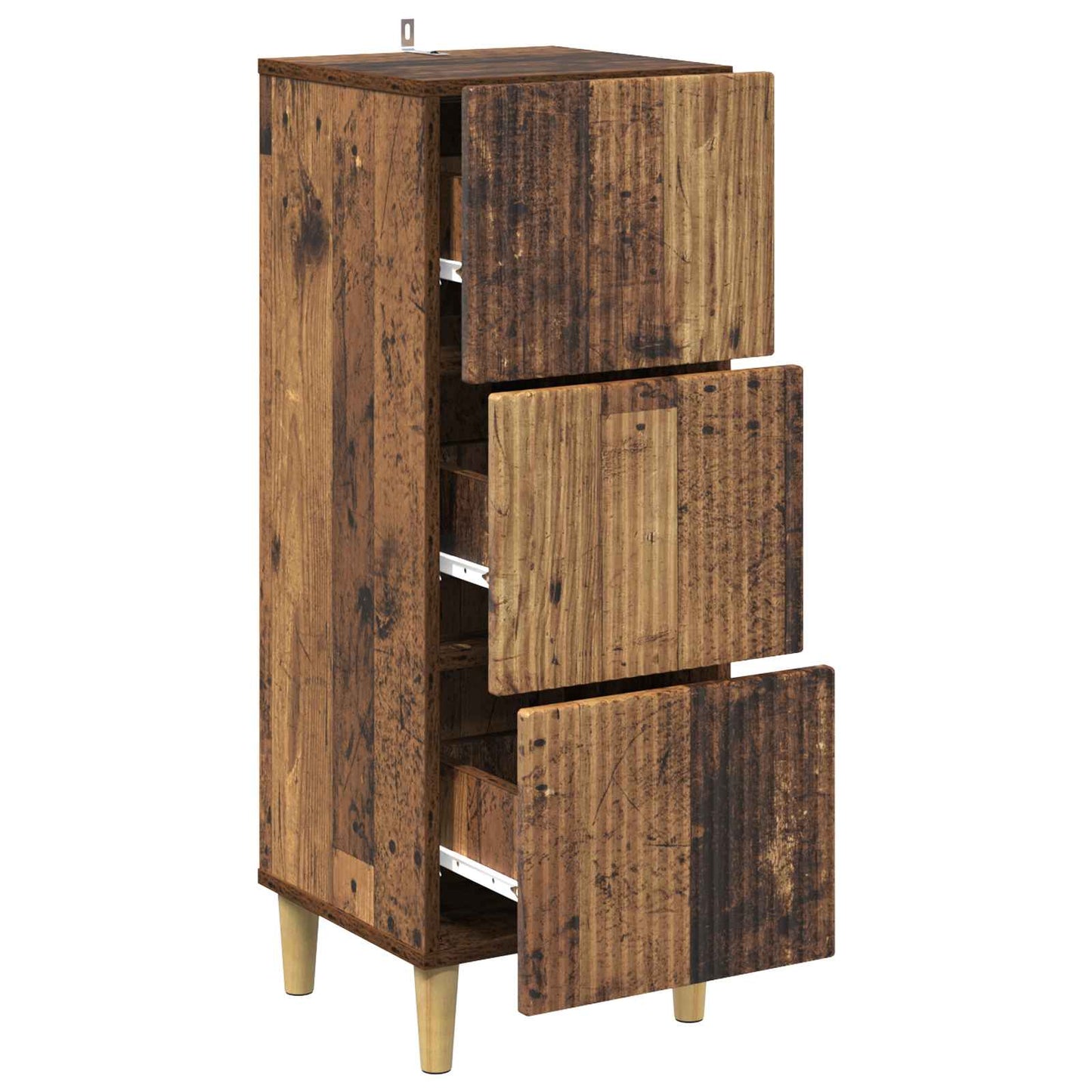 Skuffeskap Gammelt tre 33 x 34,5 x 90 cm Konstruert tre