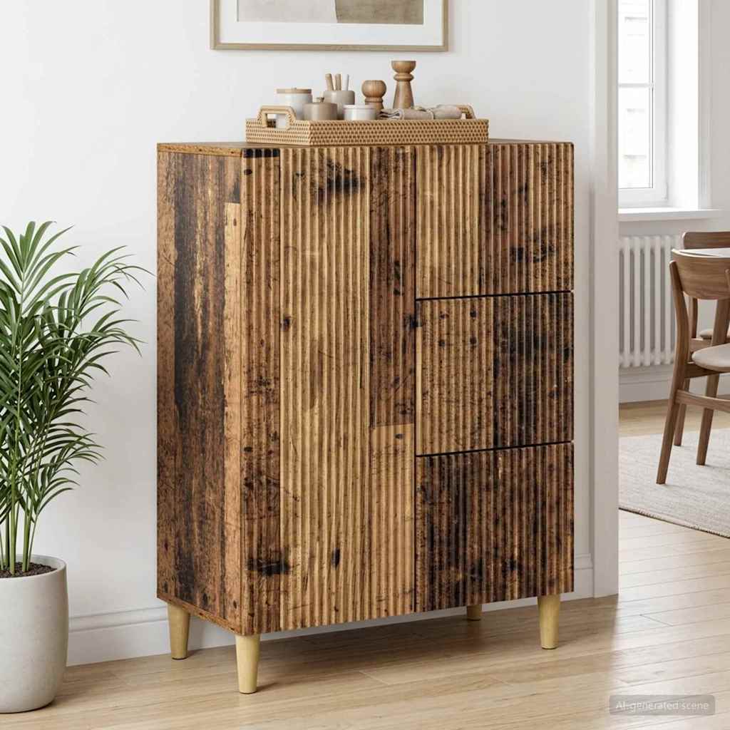 Serviesskap Gammelt tre 66 x 34,5 x 90 cm Konstruert tre