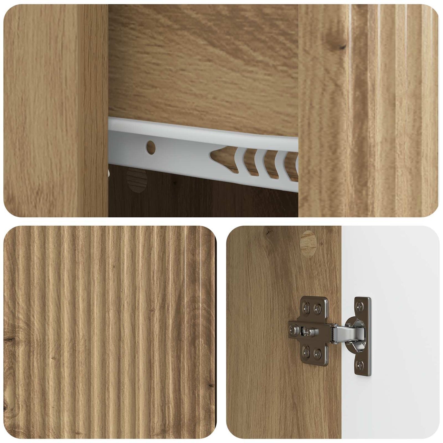 Serviesskap Artisan eik 66 x 34,5 x 90 cm Konstruert tre