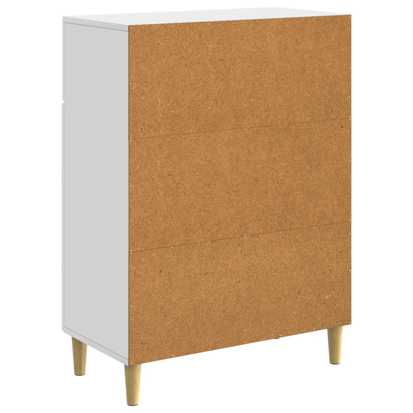 Serviesskap med skuff Hvit 66 x 34,5 x 90 cm Konstruert tre