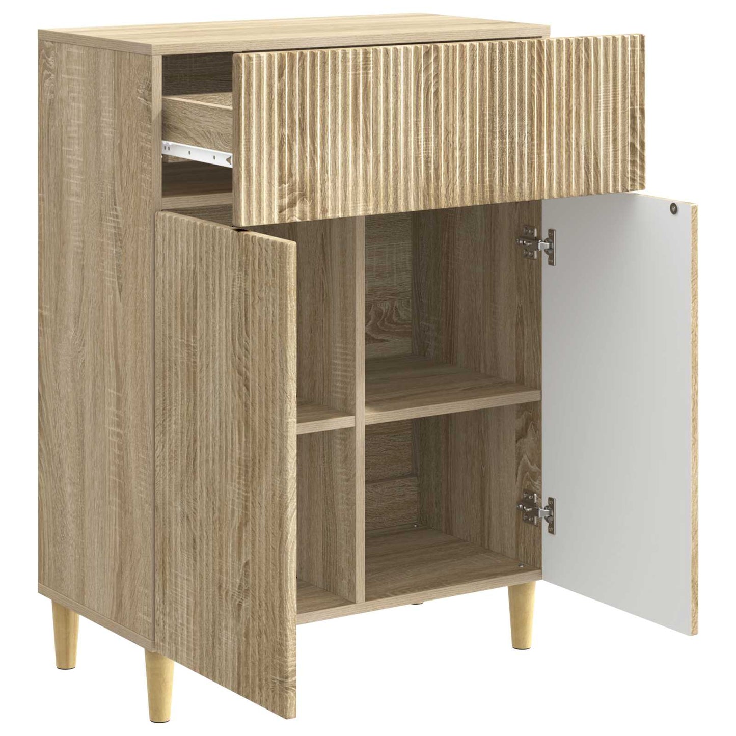 Serviesskap Sonoma eik 66 x 34,5 x 90 cm Konstruert tre