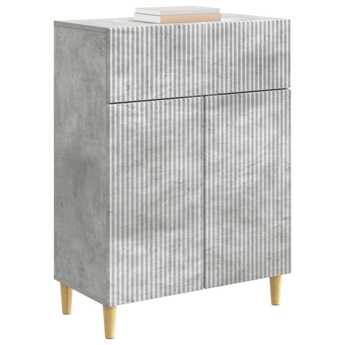Serviesskap Betonggrå 66 x 34,5 x 90 cm Konstruert tre