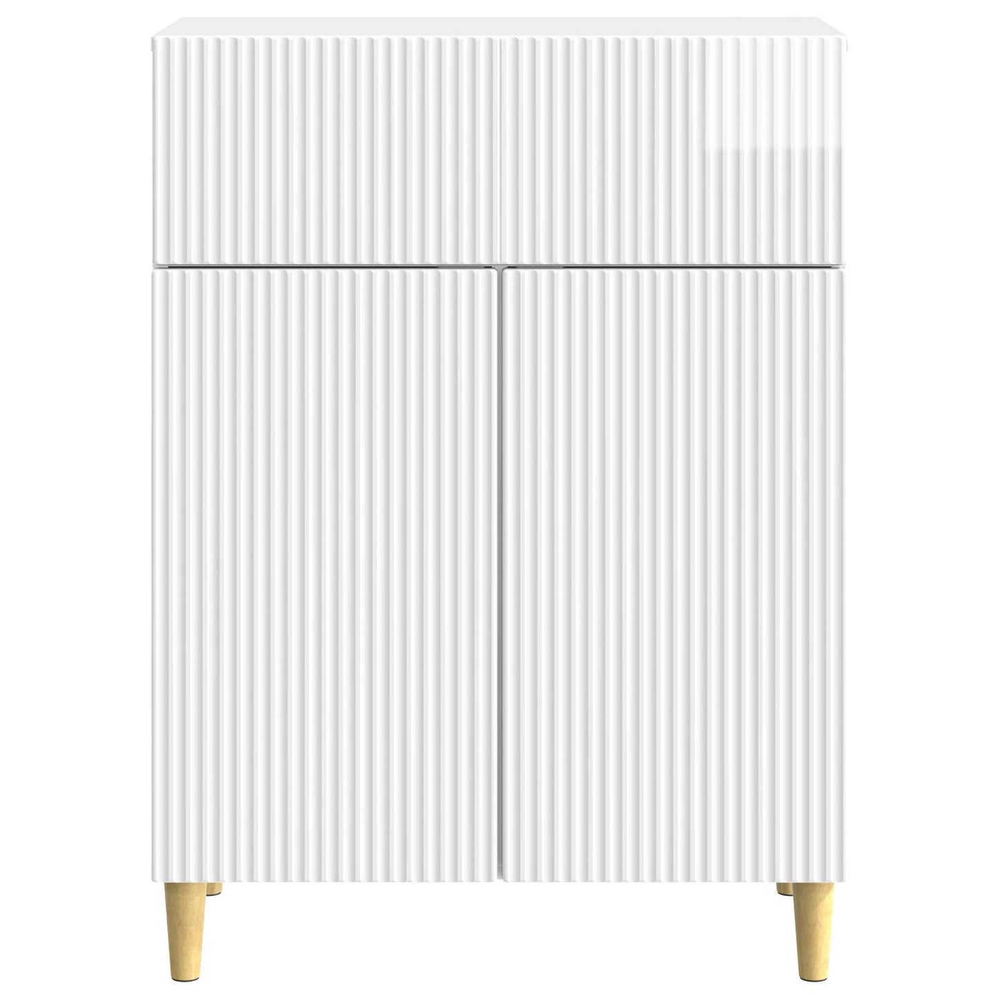 Serviesskap Høgglans hvit 66 x 34,5 x 90 cm Konstruert tre