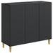 Serviesskap Svart 89 x 34,5 x 80 cm Konstruert tre