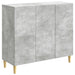 Serviesskap Betonggrå 89 x 34,5 x 80 cm Konstruert tre