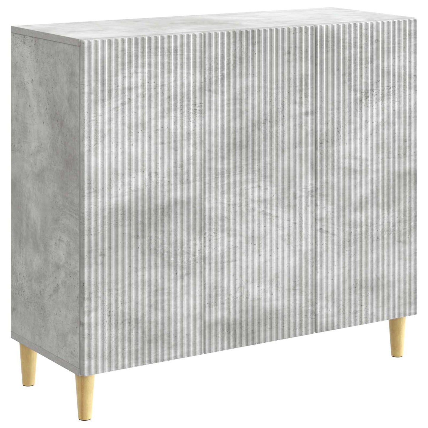 Serviesskap Betonggrå 89 x 34,5 x 80 cm Konstruert tre