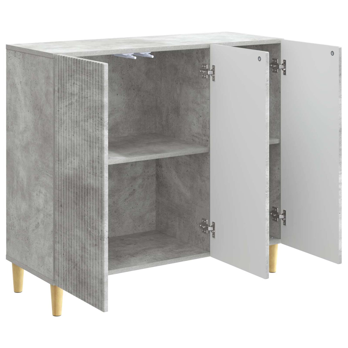 Serviesskap Betonggrå 89 x 34,5 x 80 cm Konstruert tre