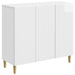 Serviesskap Høgglans hvit 89 x 34,5 x 80 cm Konstruert tre