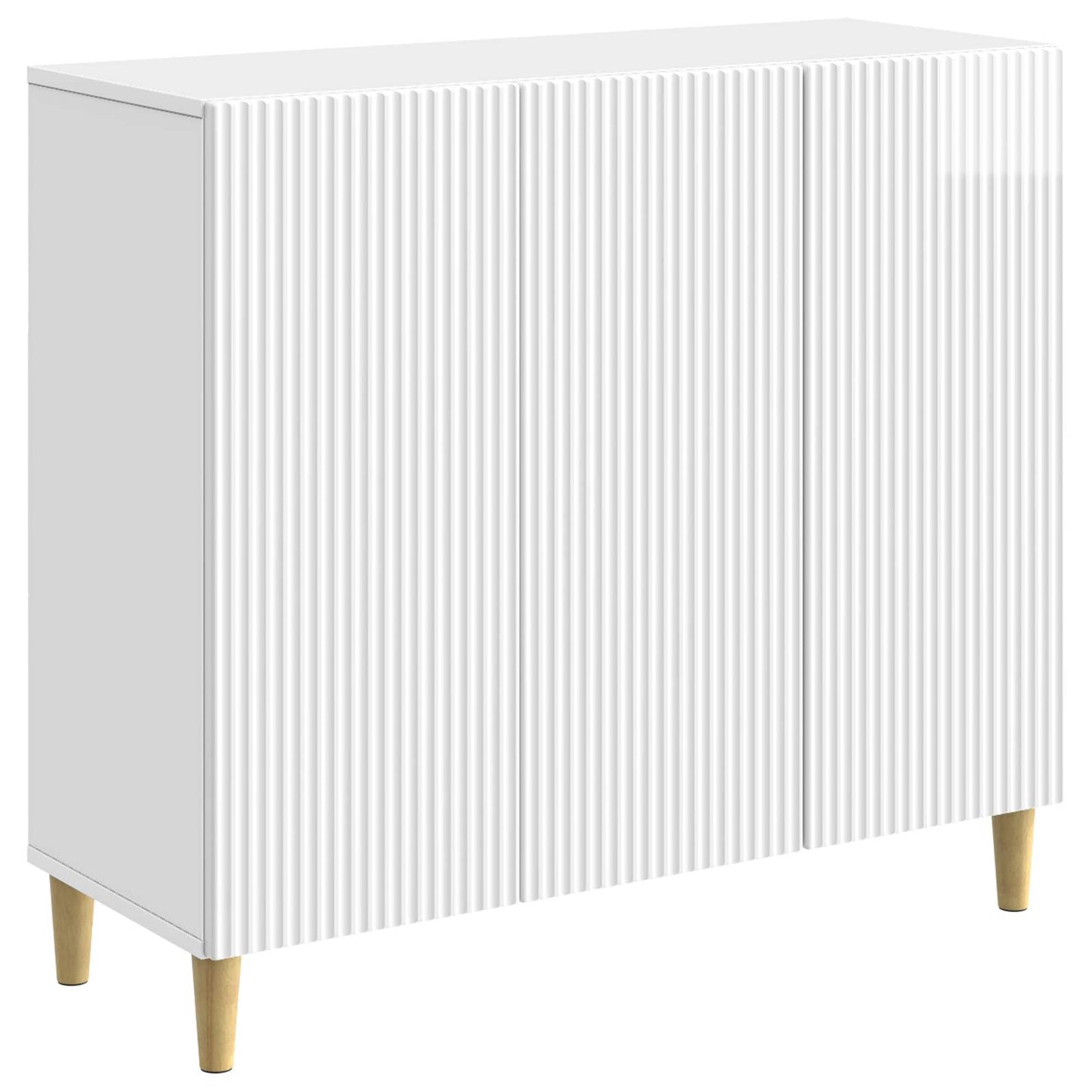 Serviesskap Høgglans hvit 89 x 34,5 x 80 cm Konstruert tre