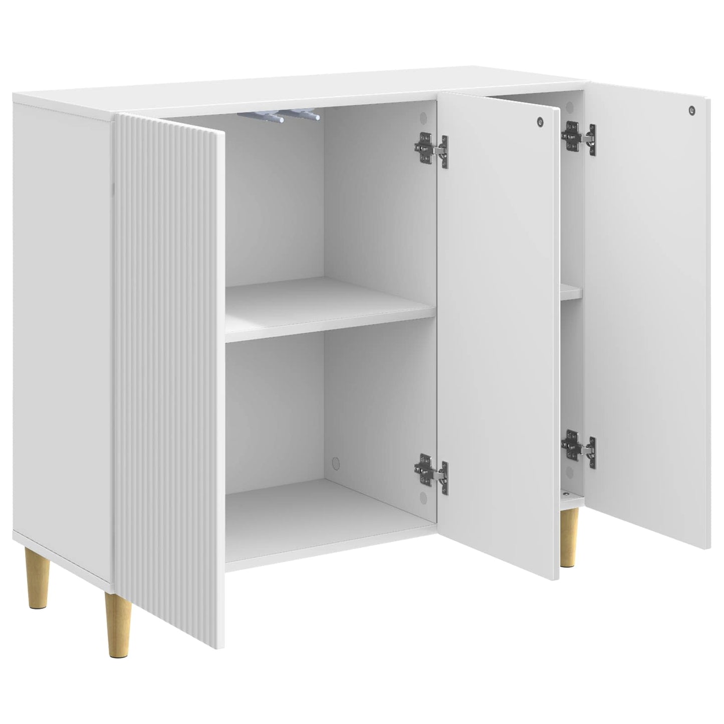 Serviesskap Høgglans hvit 89 x 34,5 x 80 cm Konstruert tre