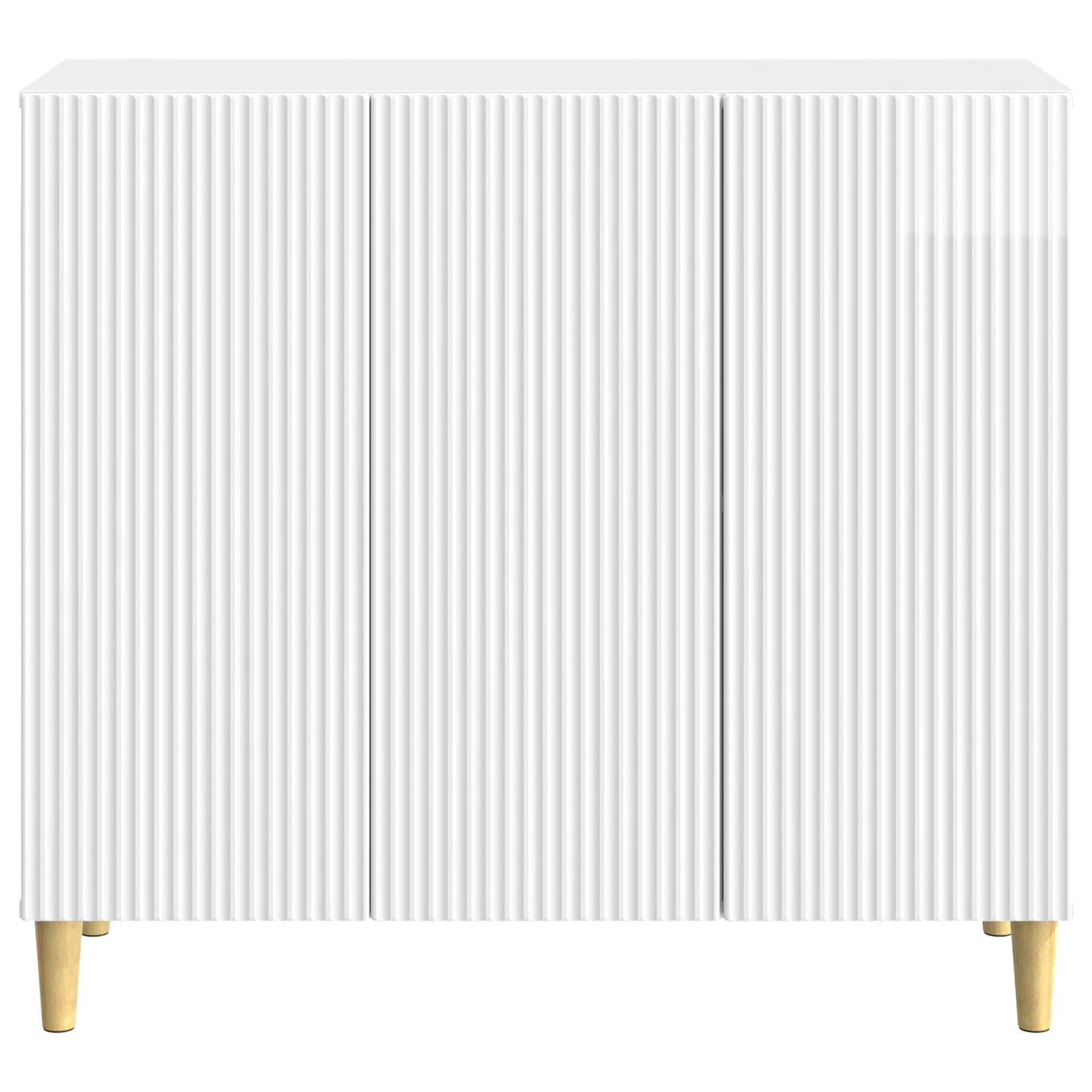 Serviesskap Høgglans hvit 89 x 34,5 x 80 cm Konstruert tre