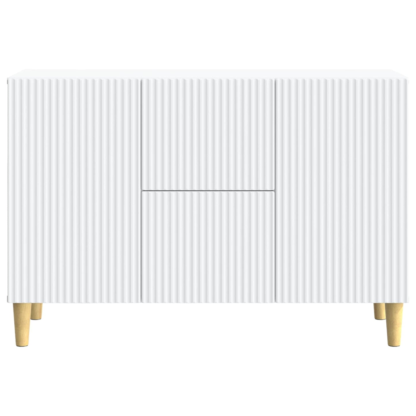 Serviesskap med skuff Hvit 89 x 34,5 x 60 cm Konstruert tre