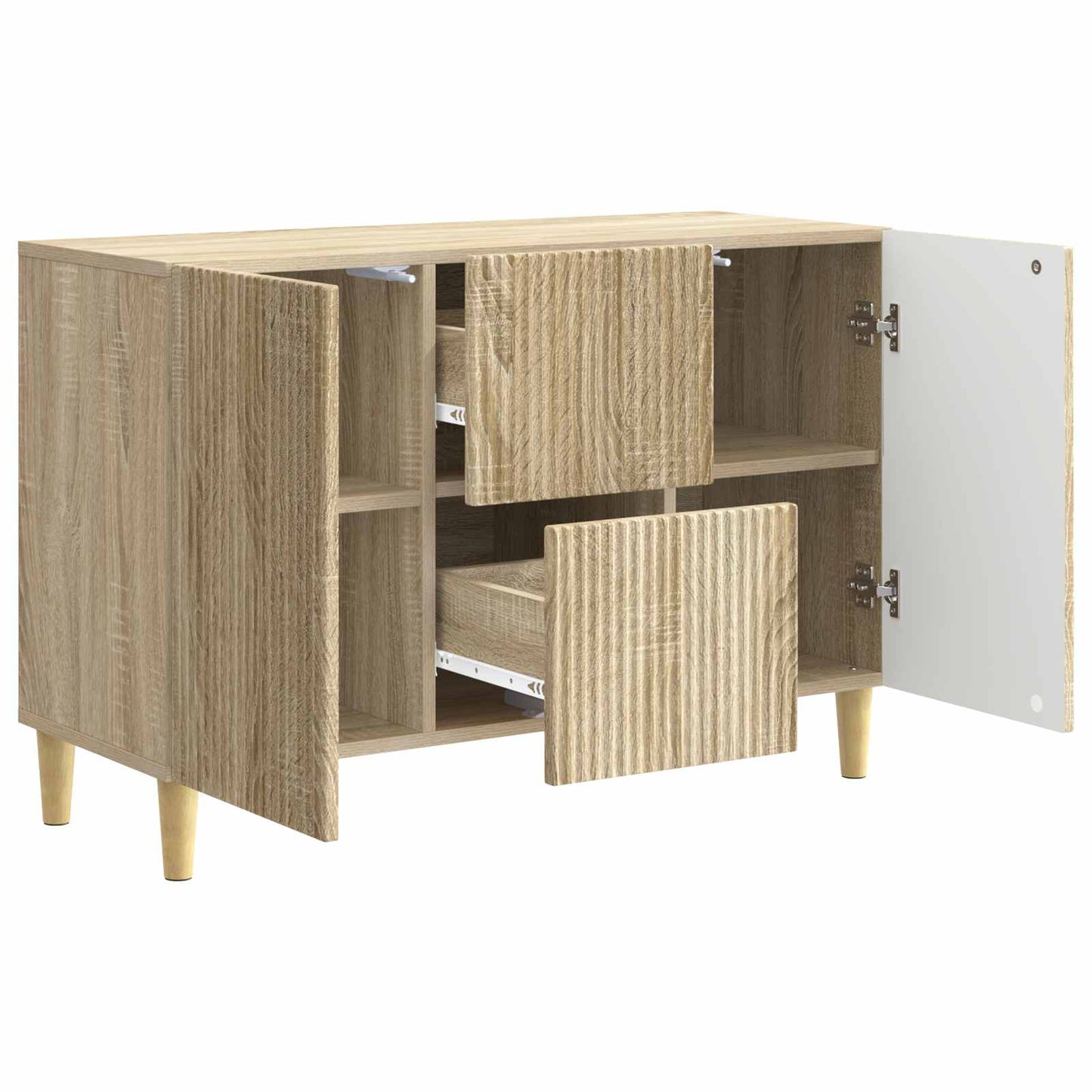 Serviesskap Sonoma eik 89 x 34,5 x 60 cm Konstruert tre