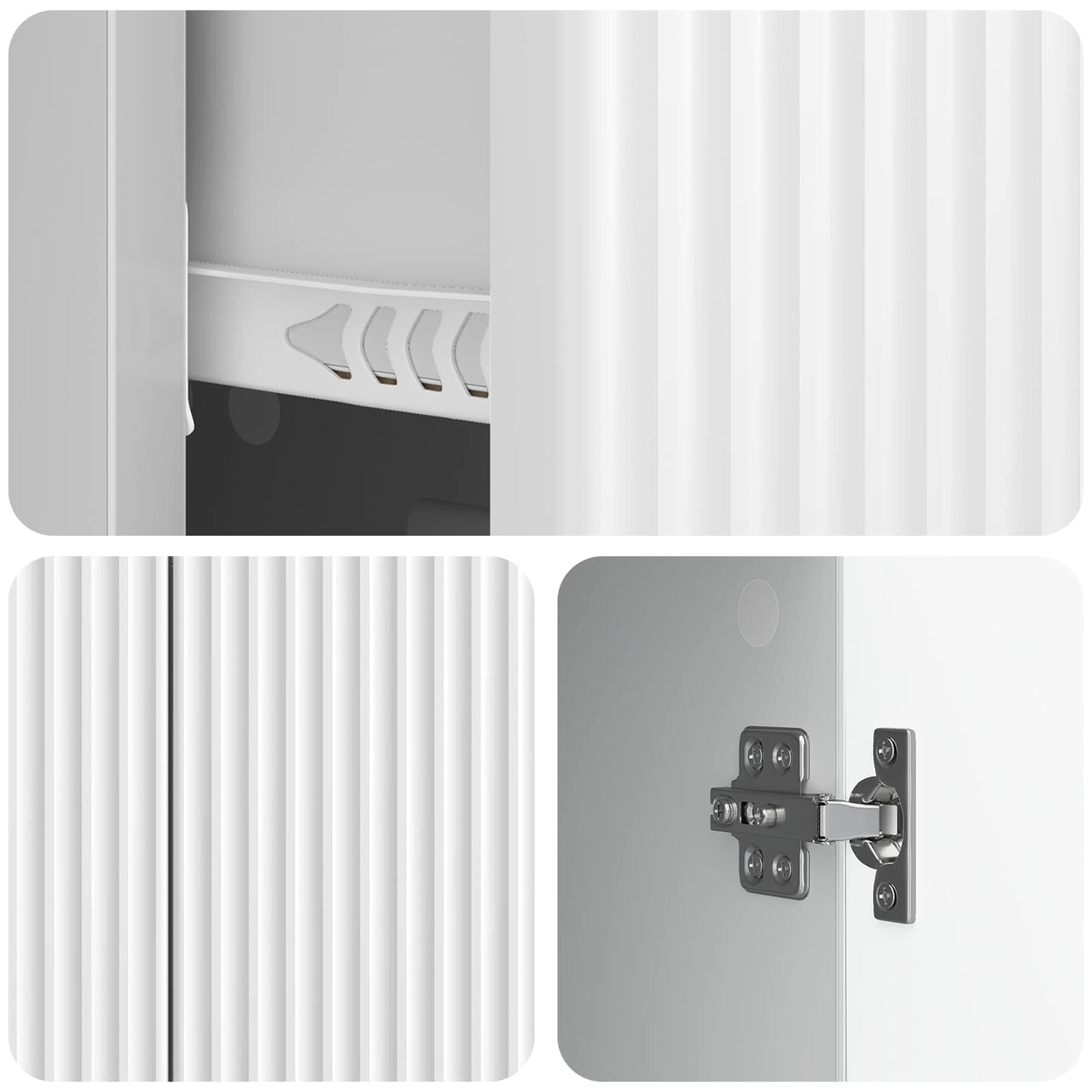 Serviesskap Høgglans hvit 89 x 34,5 x 60 cm Konstruert tre