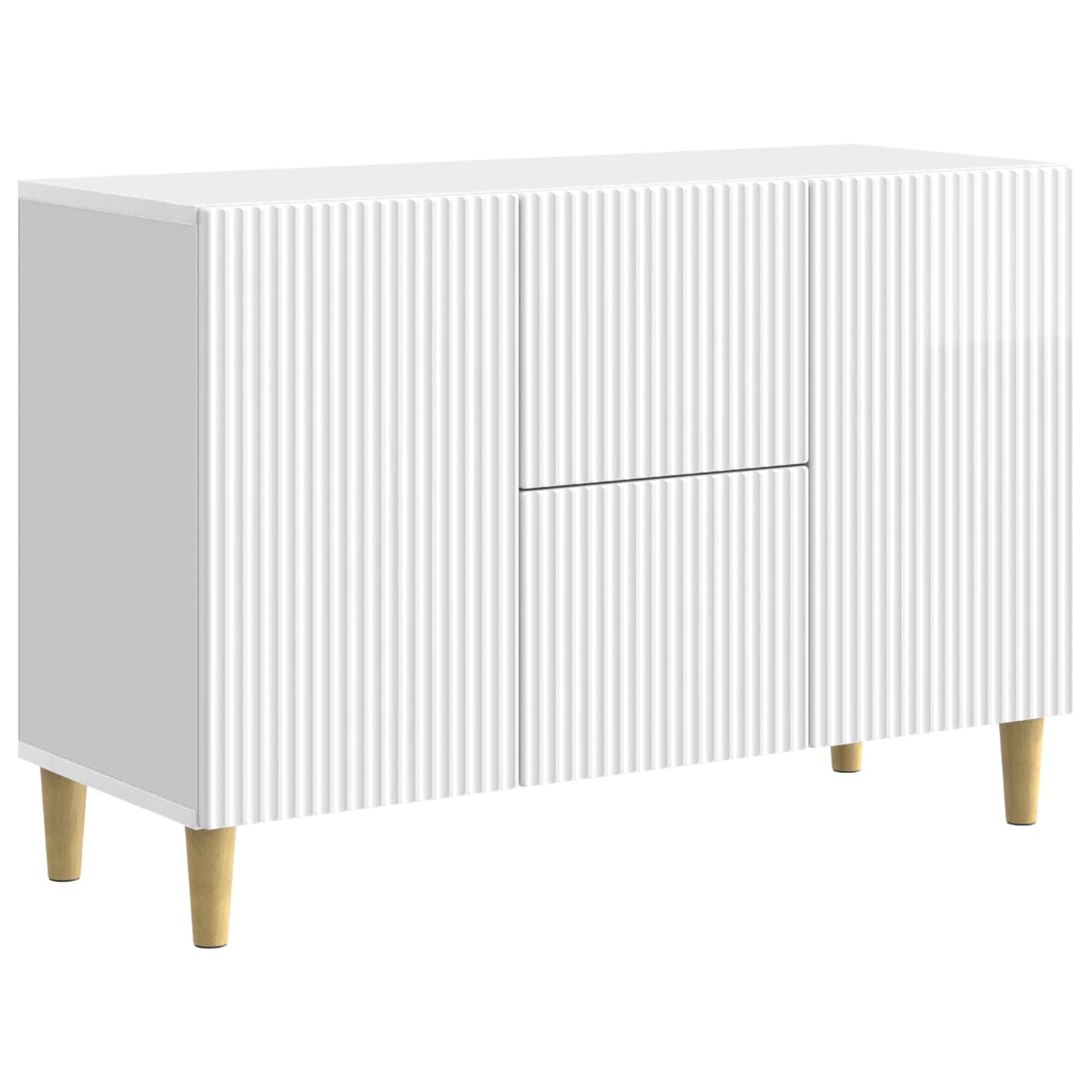 Serviesskap Høgglans hvit 89 x 34,5 x 60 cm Konstruert tre
