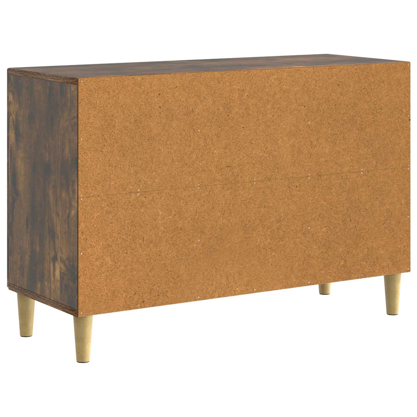 Serviesskap med skuff Røkt Eik 89 x 34,5 x 60 cm Konstruert tre