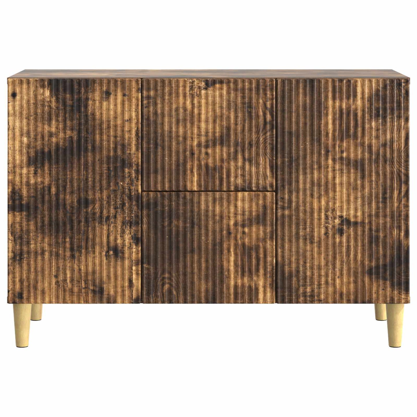 Serviesskap med skuff Røkt Eik 89 x 34,5 x 60 cm Konstruert tre