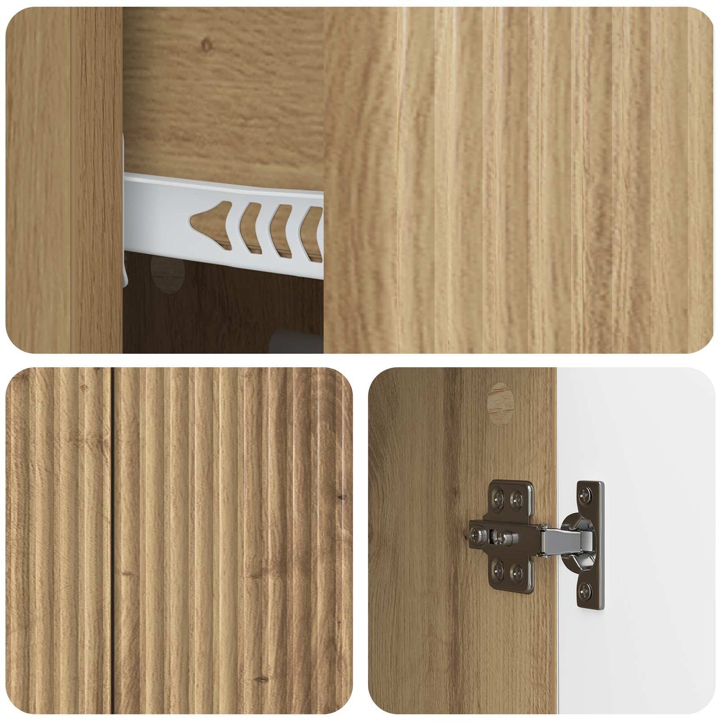 Serviesskap Artisan eik 89 x 34,5 x 60 cm Konstruert tre