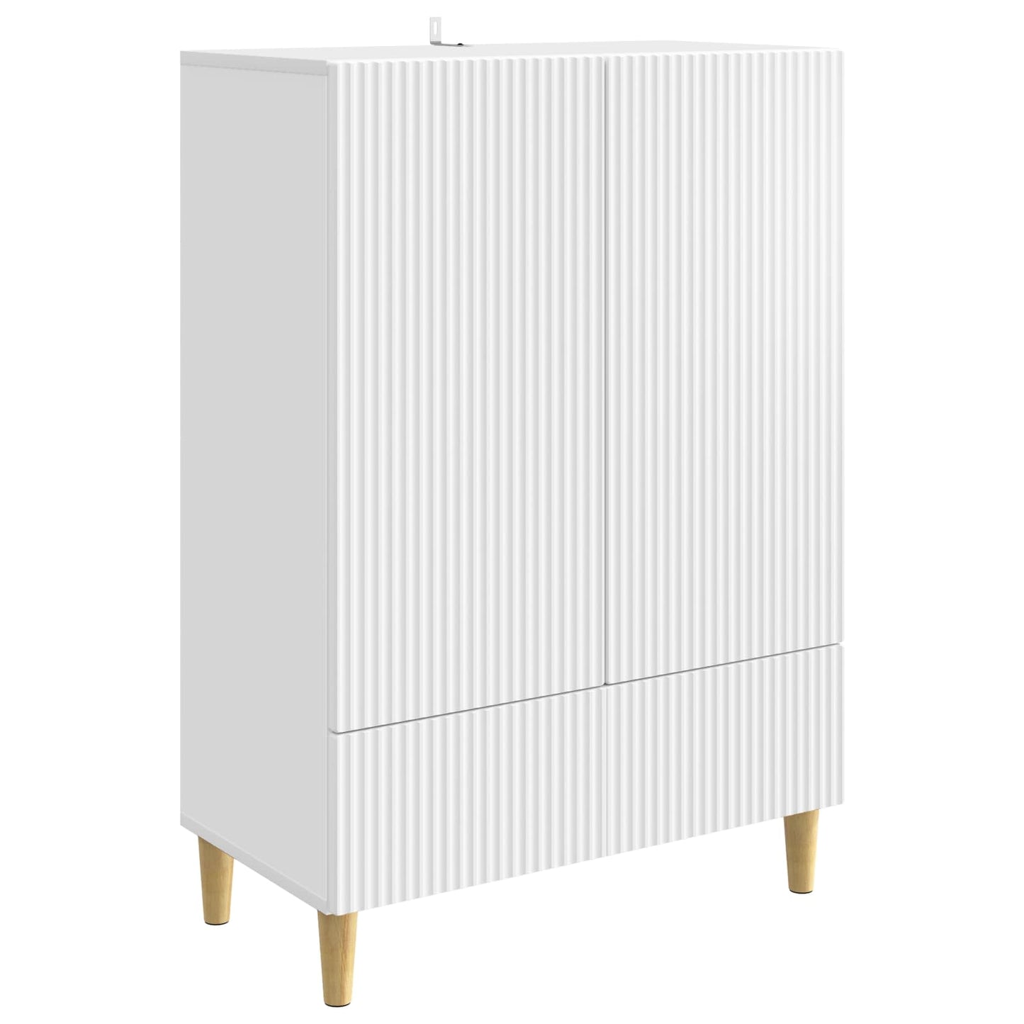 Serviesskap med skuff Hvit 66 x 34,5 x 95 cm Konstruert tre