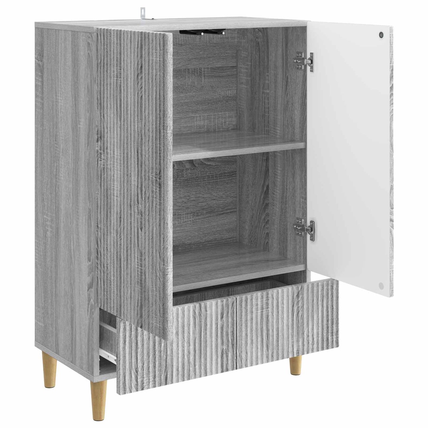 Serviesskap Grå sonoma 66 x 34,5 x 95 cm Konstruert tre