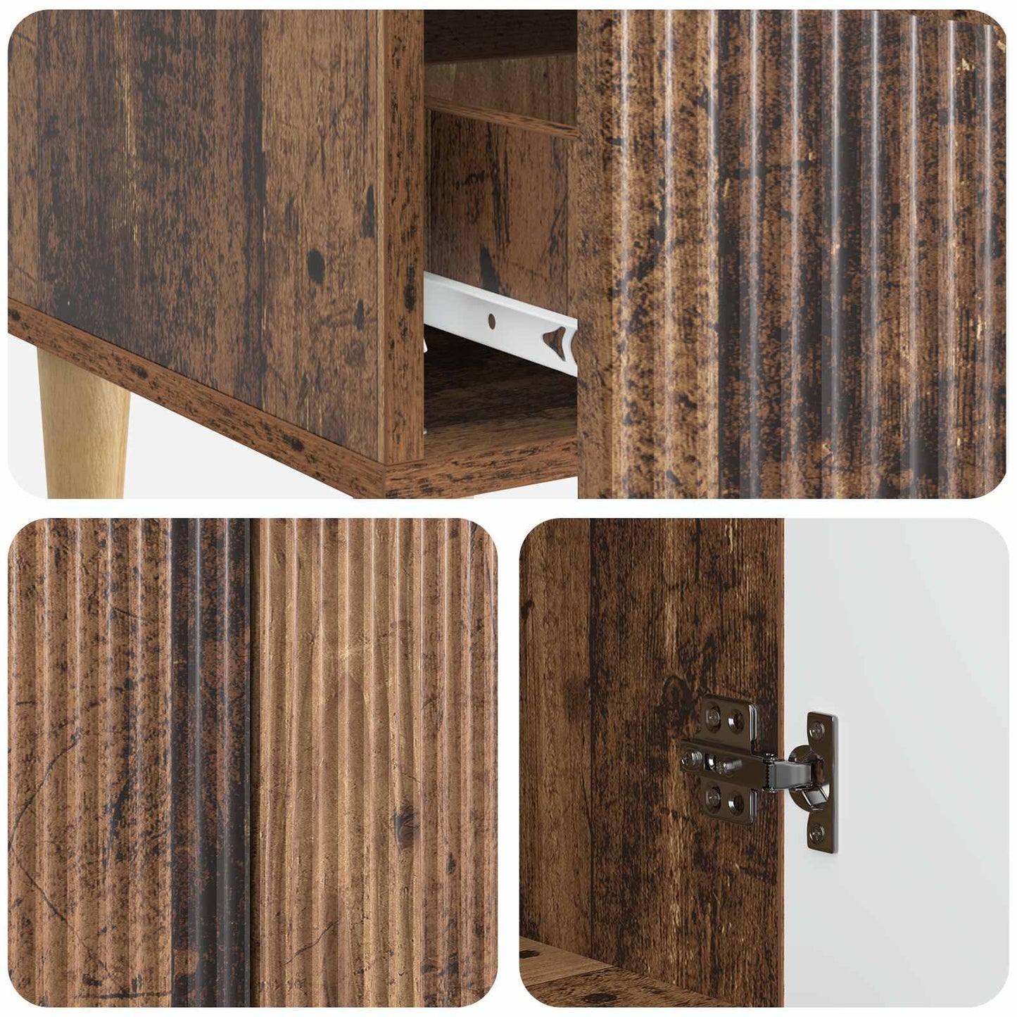 Serviesskap Gammelt tre 66 x 34,5 x 95 cm Konstruert tre