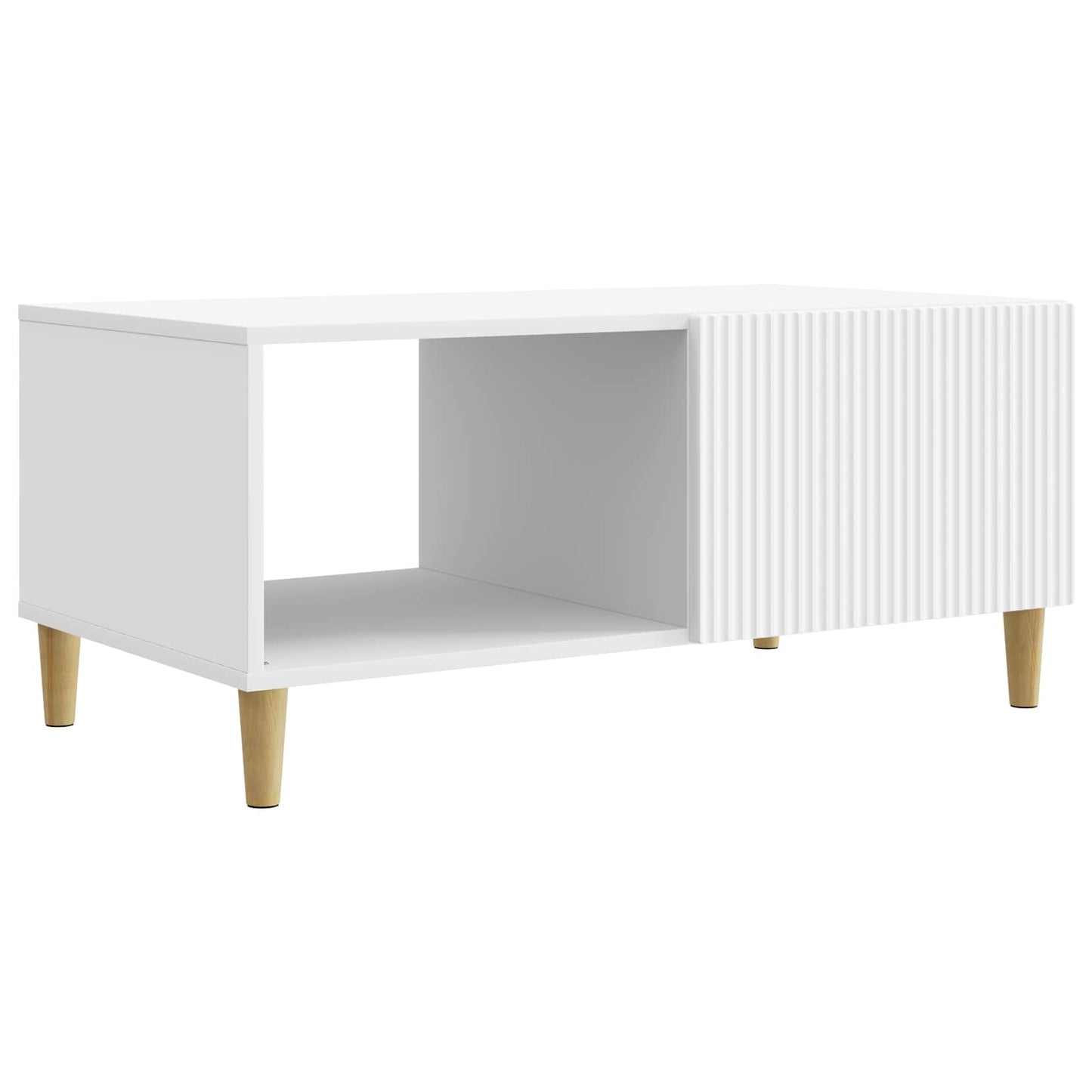 Kaffebord Hvit 90 x 50 x 40 cm Konstruert tre