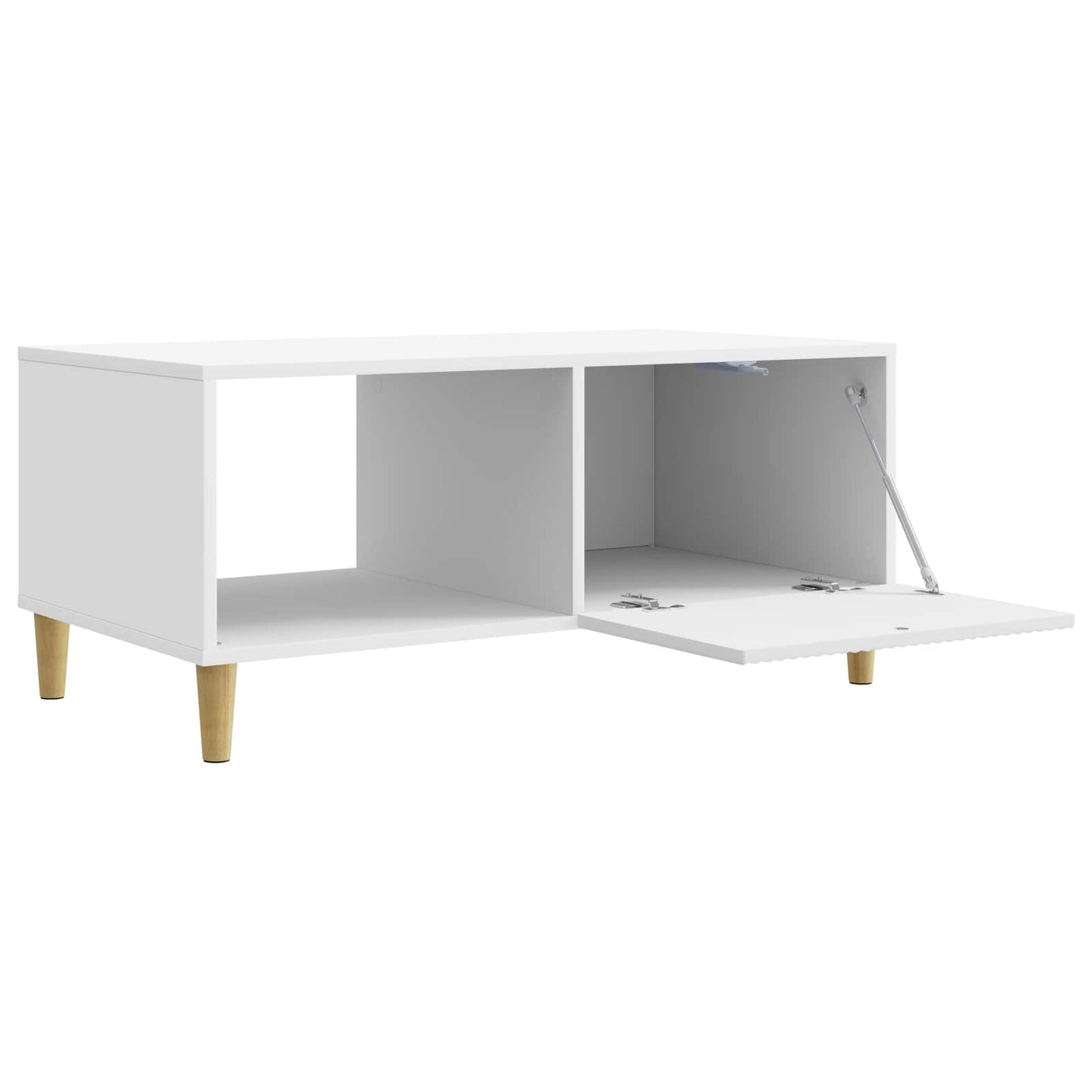 Kaffebord Hvit 90 x 50 x 40 cm Konstruert tre
