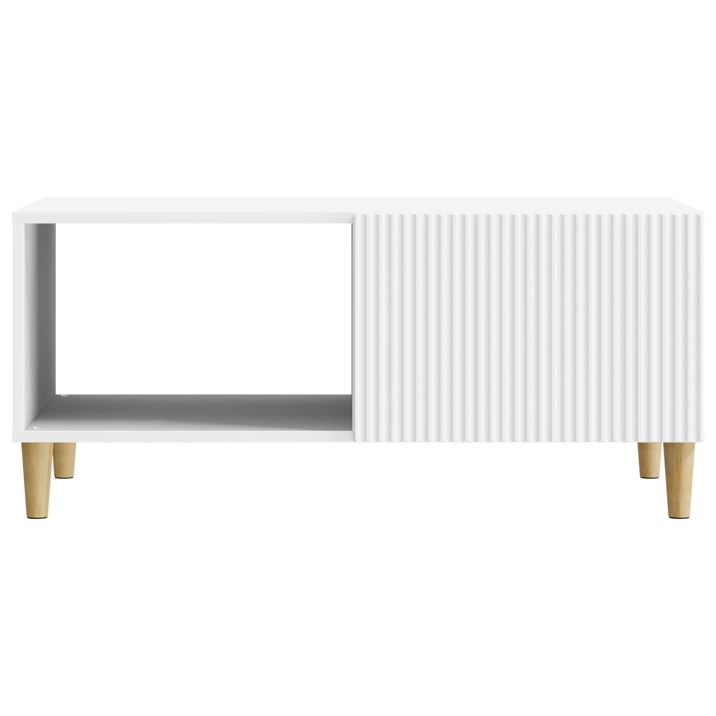 Kaffebord Hvit 90 x 50 x 40 cm Konstruert tre
