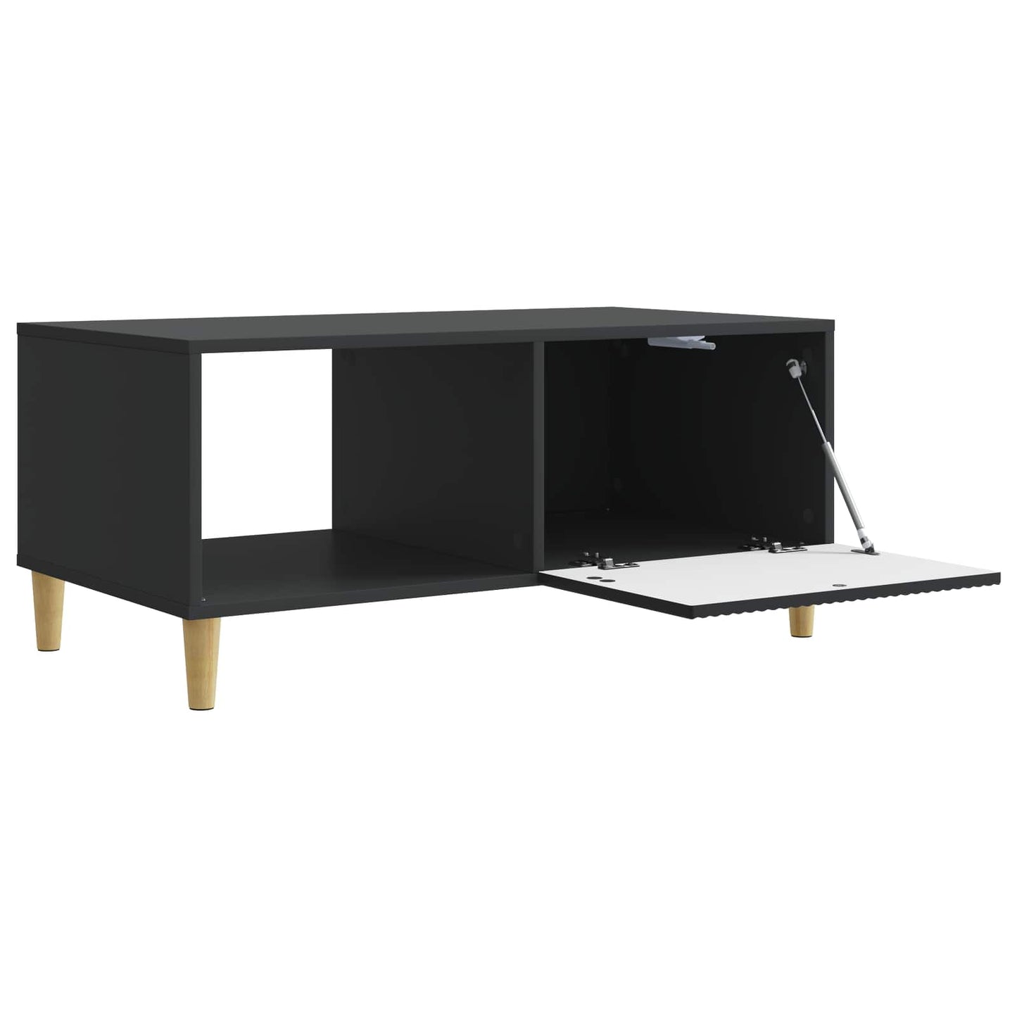 Kaffebord Svart 90 x 50 x 40 cm Konstruert tre