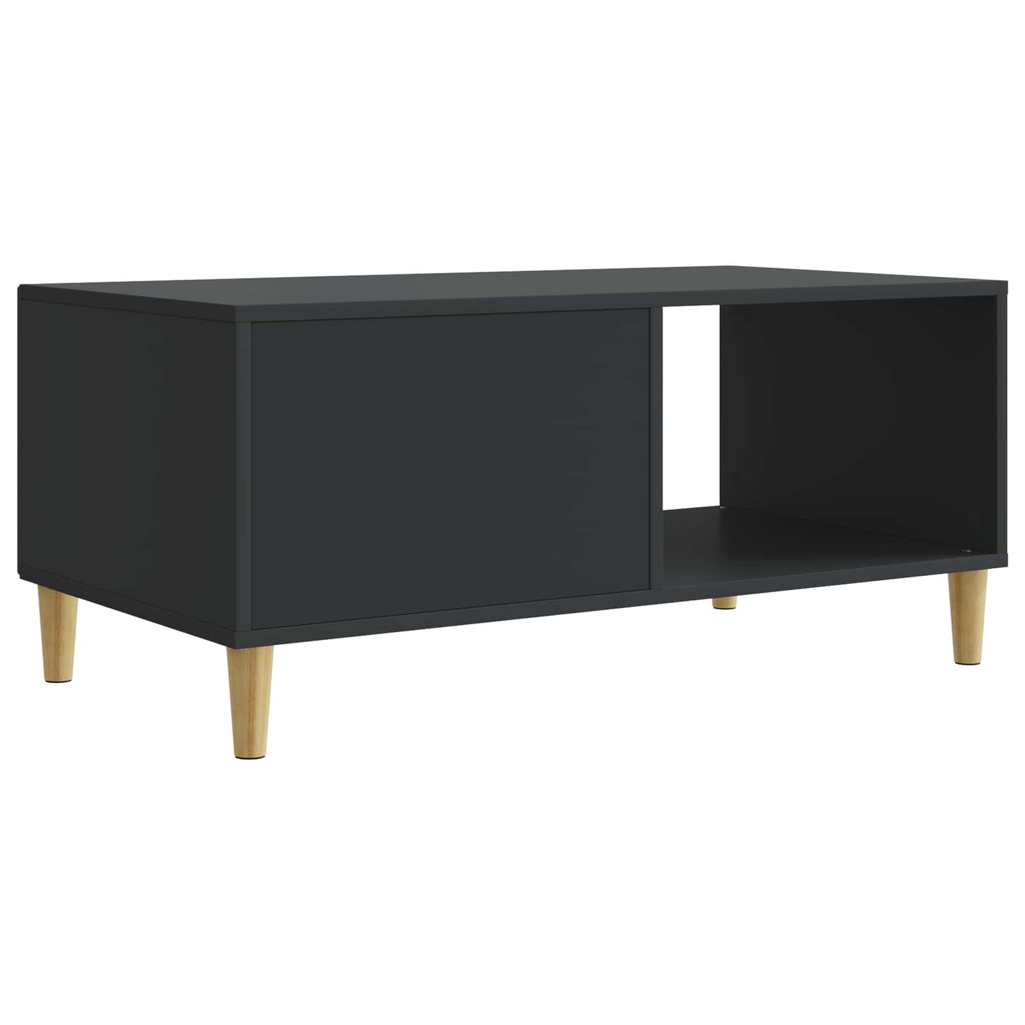 Kaffebord Svart 90 x 50 x 40 cm Konstruert tre