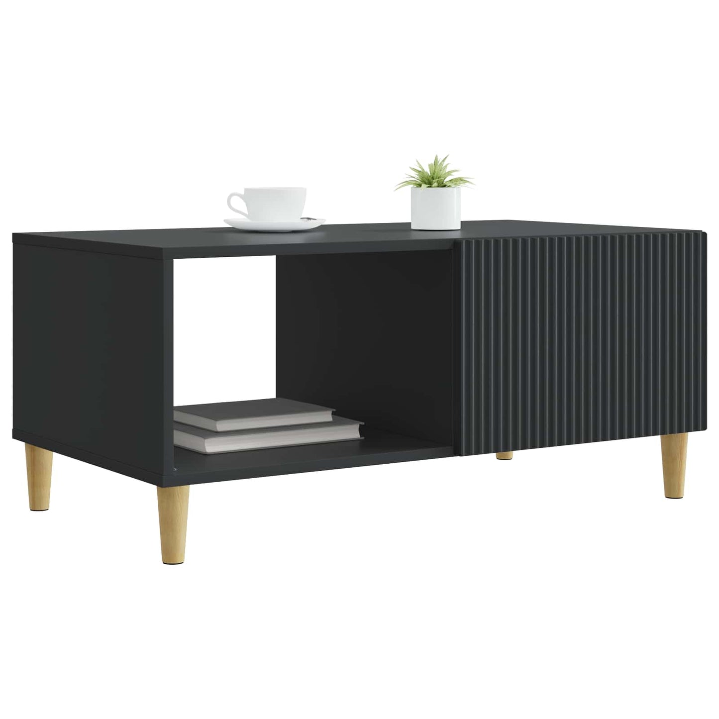 Kaffebord Svart 90 x 50 x 40 cm Konstruert tre