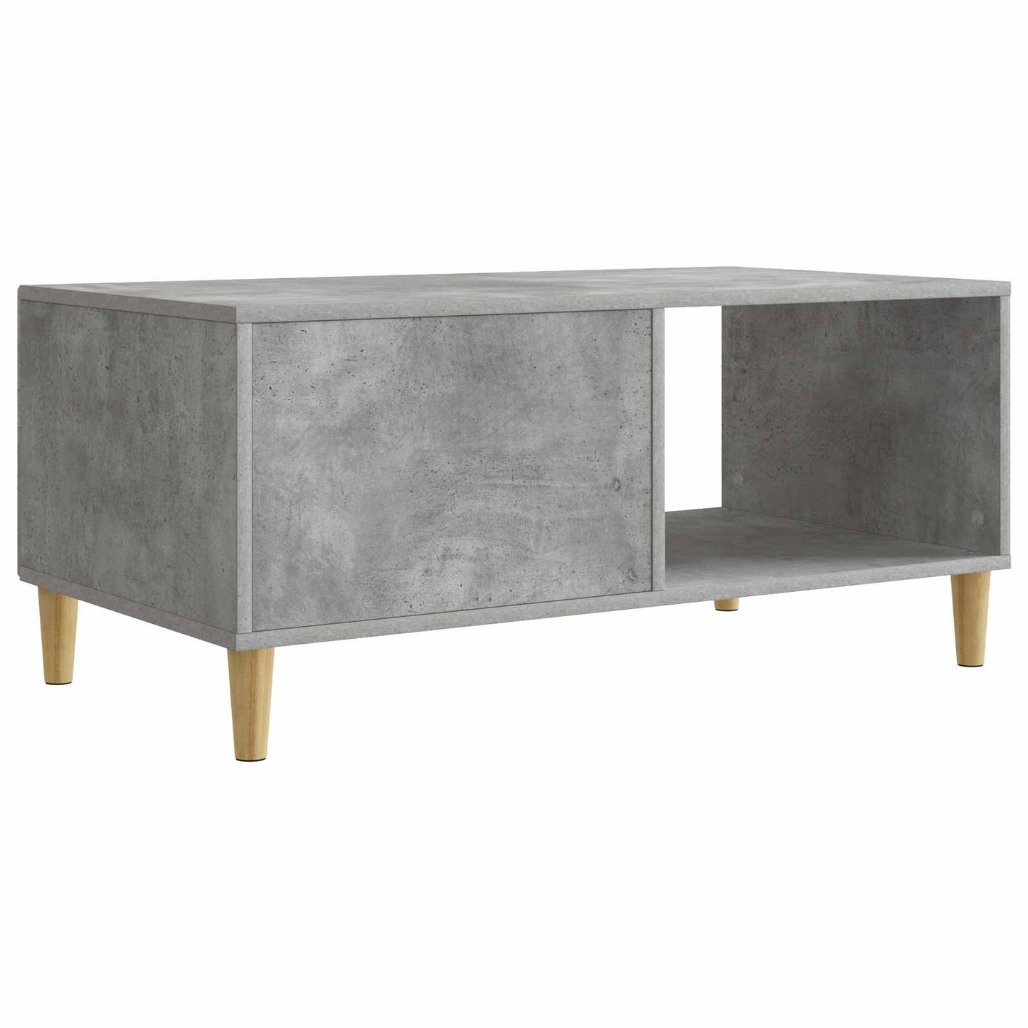 Kaffebord Betonggrå 90 x 50 x 40 cm Konstruert tre