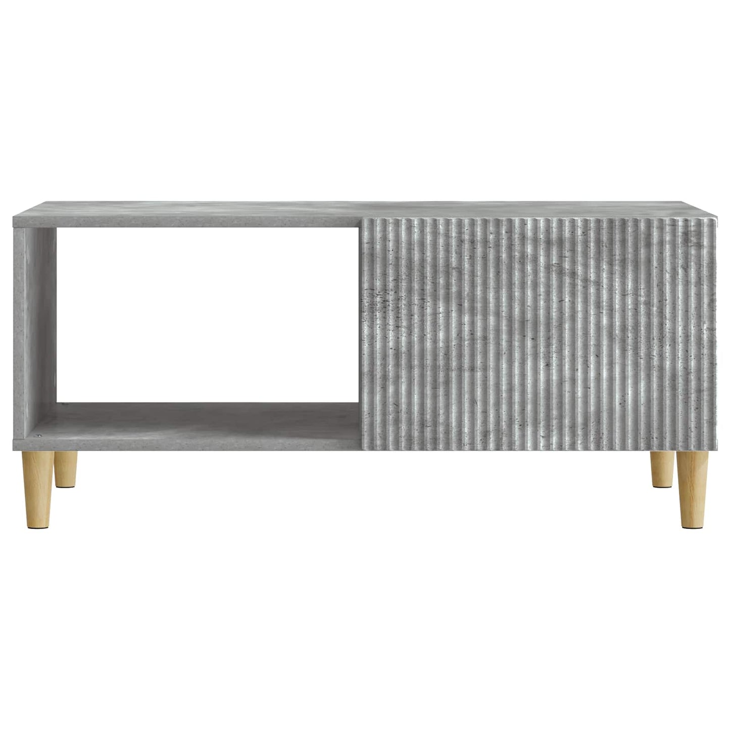 Kaffebord Betonggrå 90 x 50 x 40 cm Konstruert tre