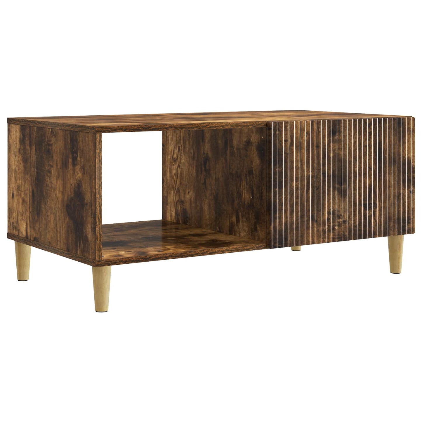 Kaffebord Røkt Eik 90 x 50 x 40 cm Konstruert tre