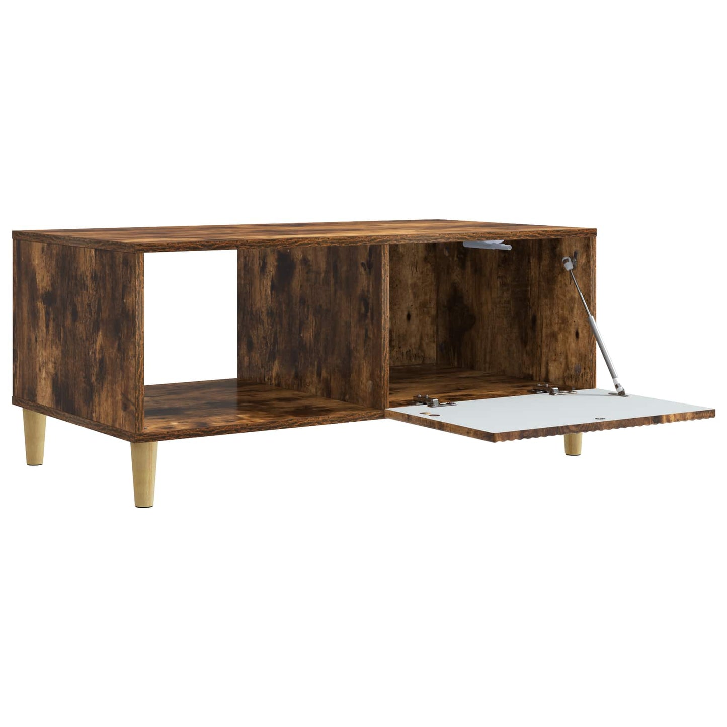 Kaffebord Røkt Eik 90 x 50 x 40 cm Konstruert tre