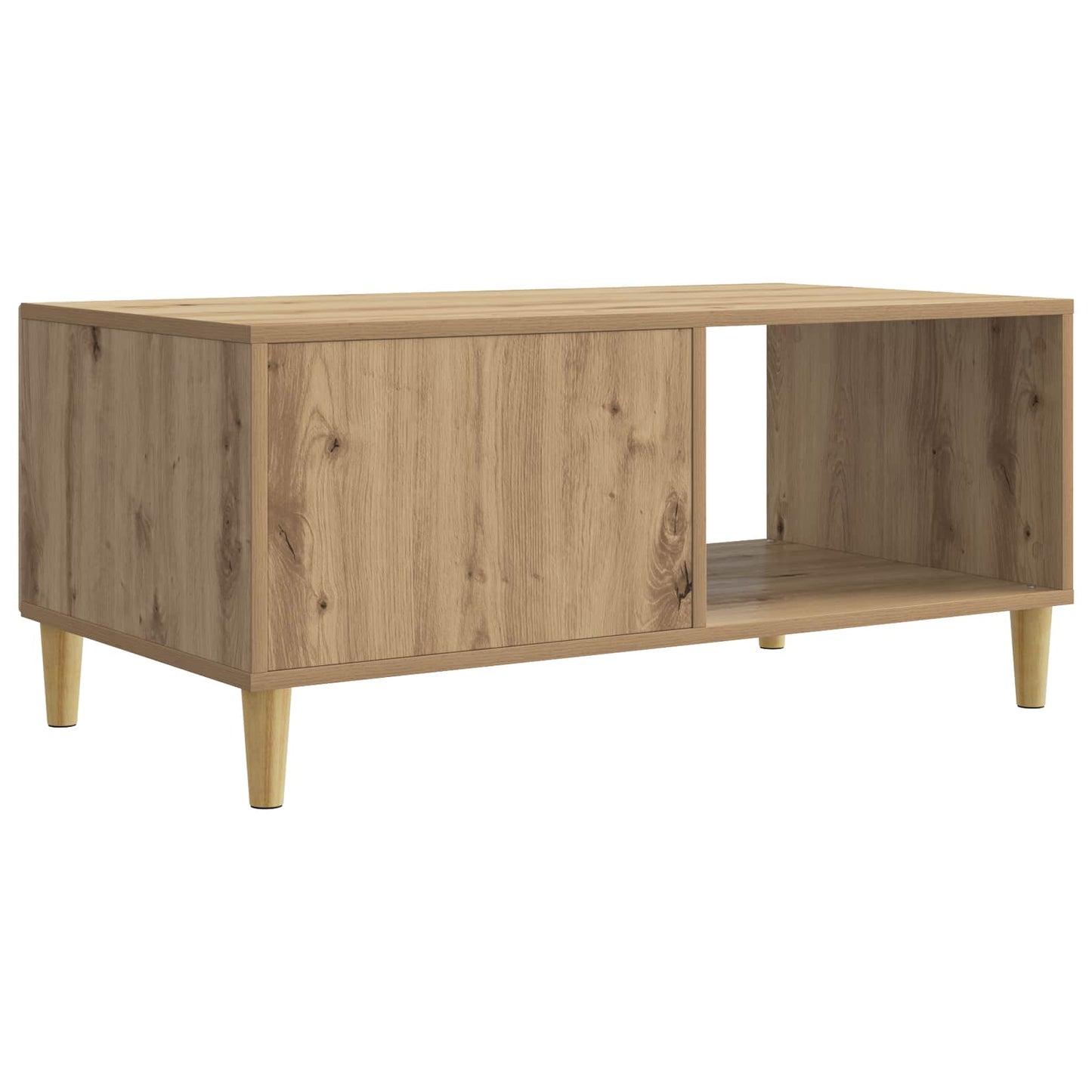 Kaffebord Artisan eik 90 x 50 x 40 cm Konstruert tre