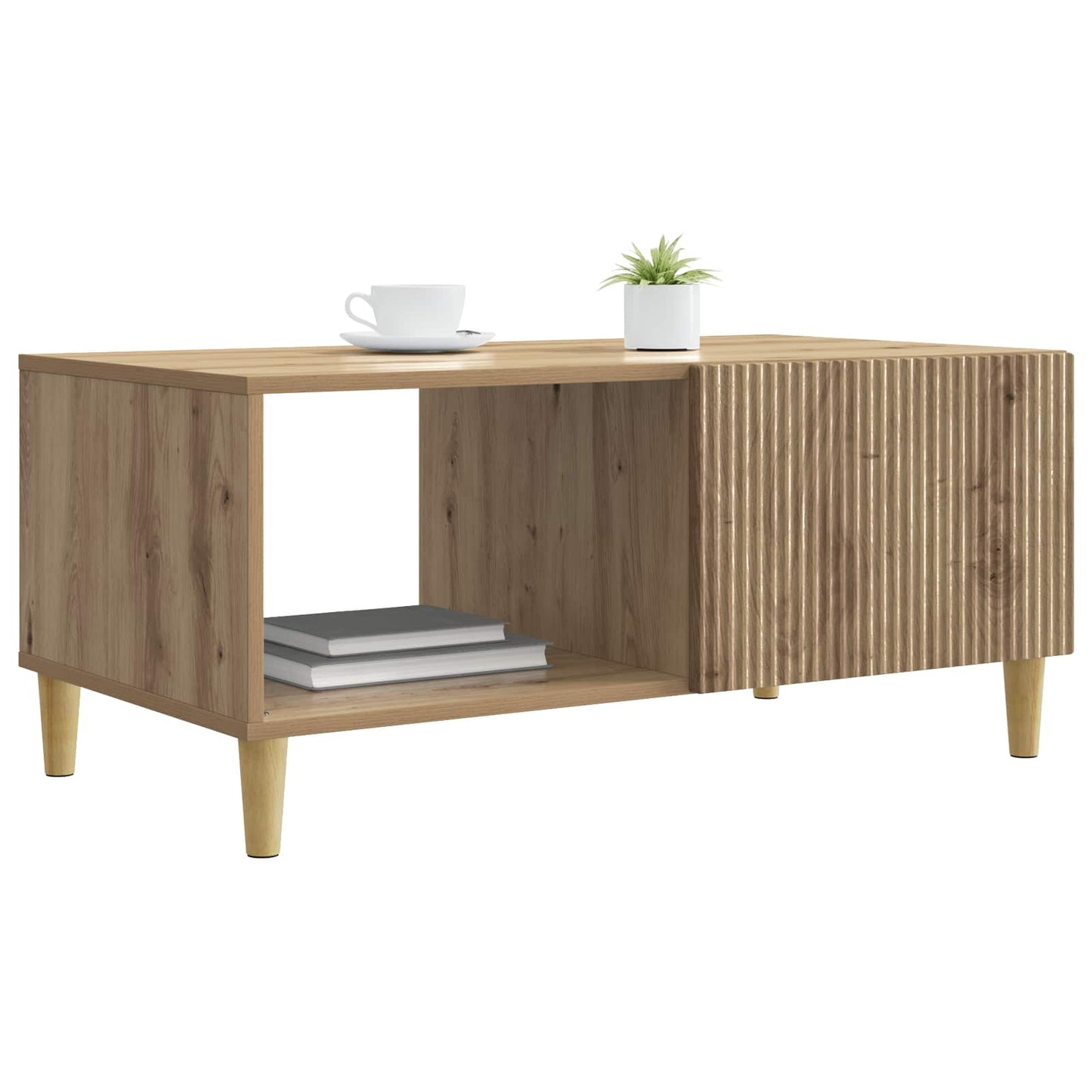 Kaffebord Artisan eik 90 x 50 x 40 cm Konstruert tre