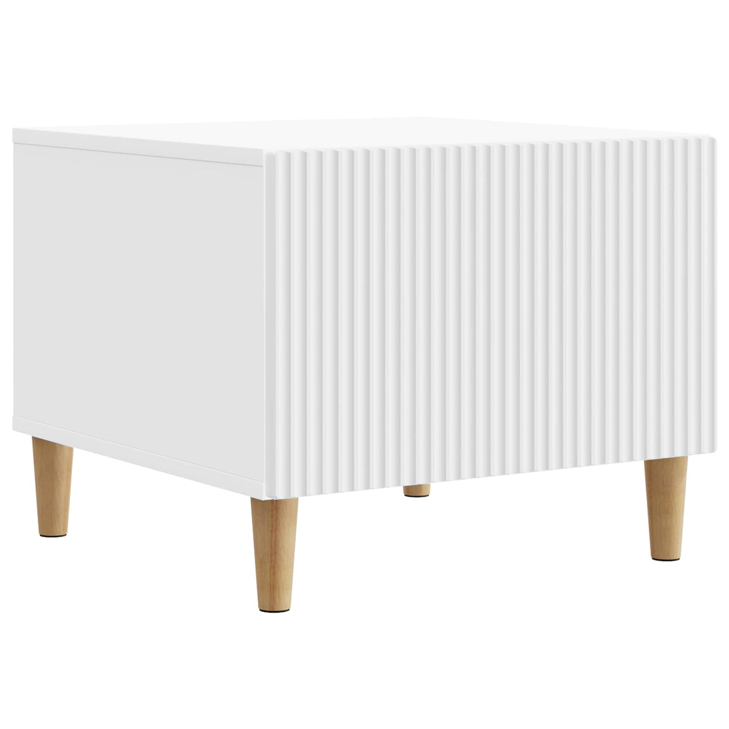 Kaffebord med skuff Hvit 49 x 50 x 40 cm Konstruert tre