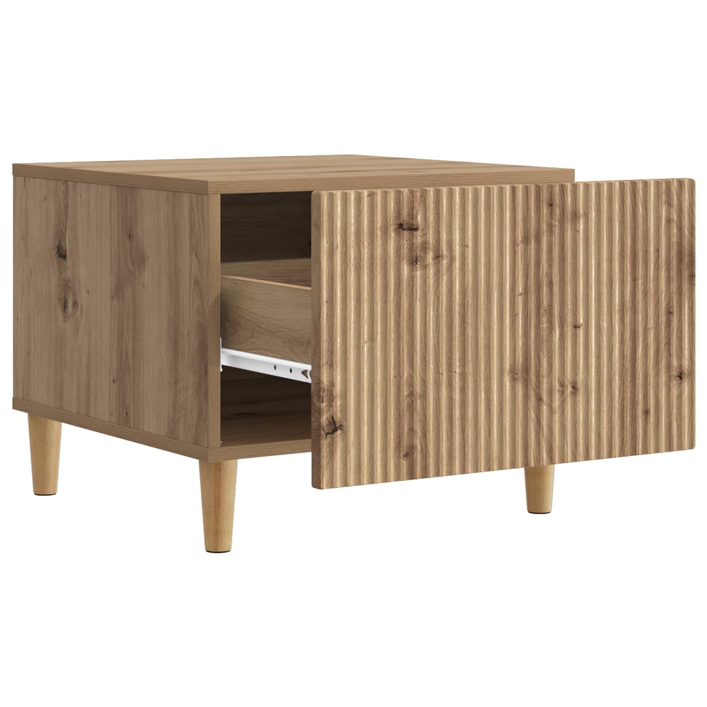 Kaffebord med skuff Artisan eik 49 x 50 x 40 cm Konstruert tre